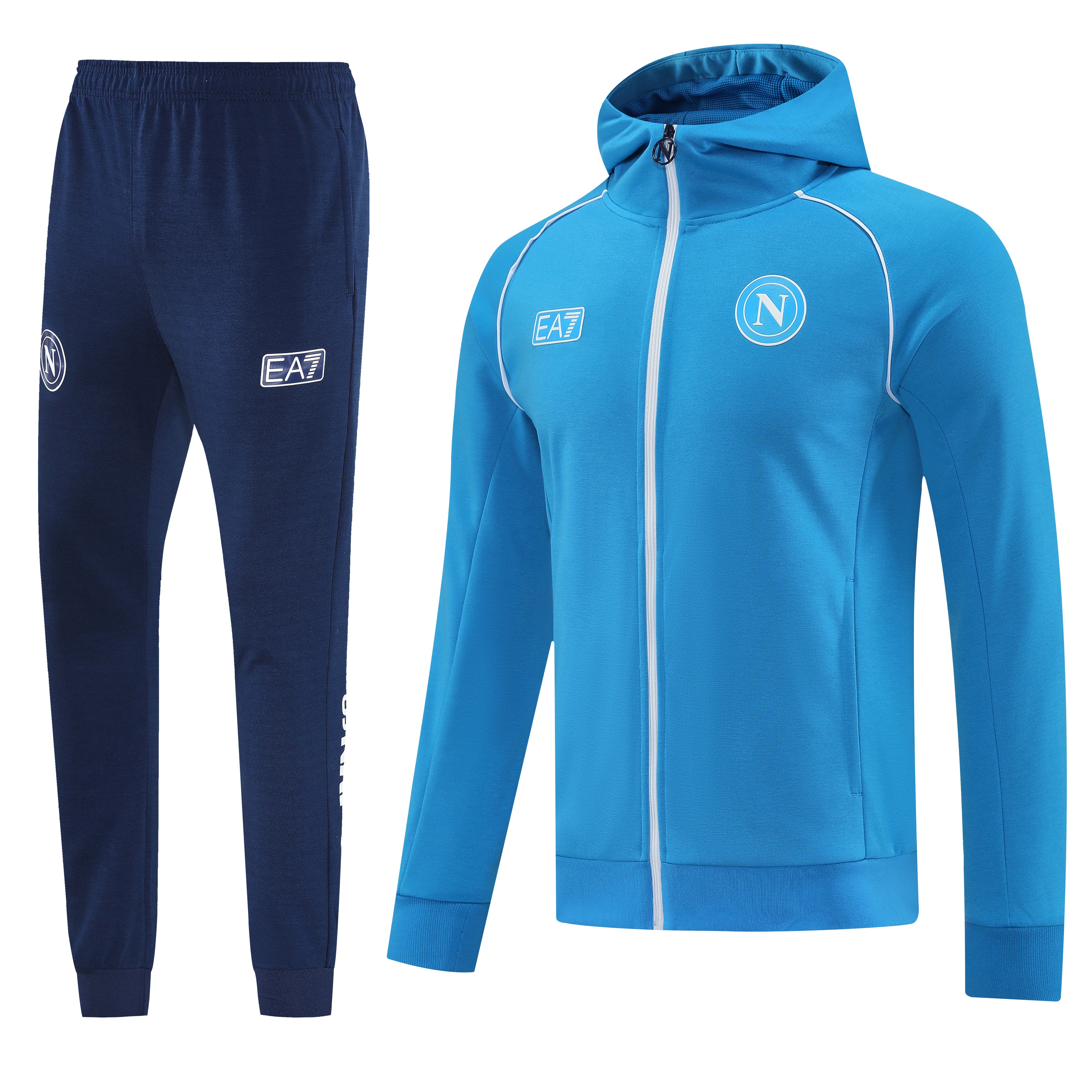 Tuta Napoli Azzurra Zip Intera