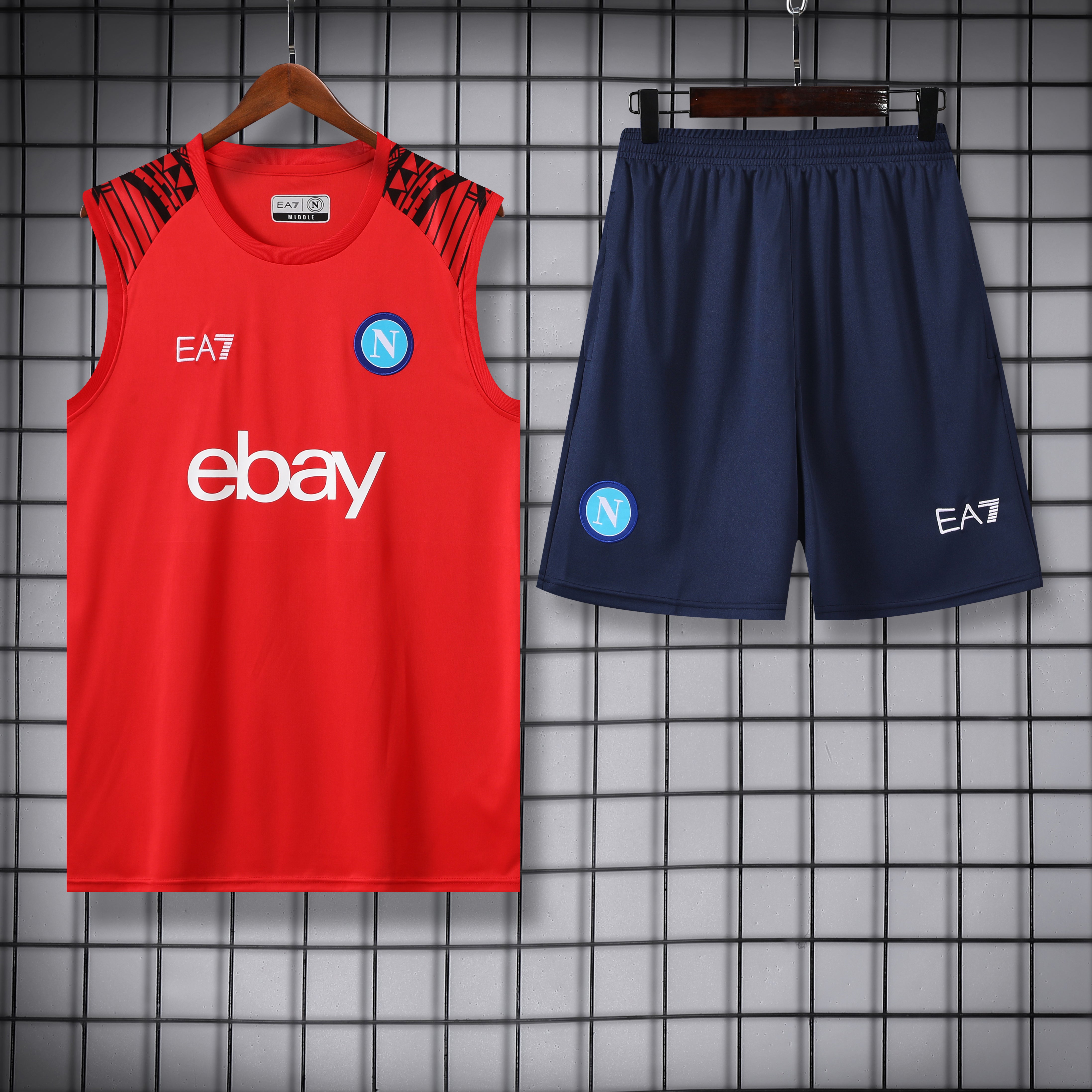 Napoli rosso completo con canottiera