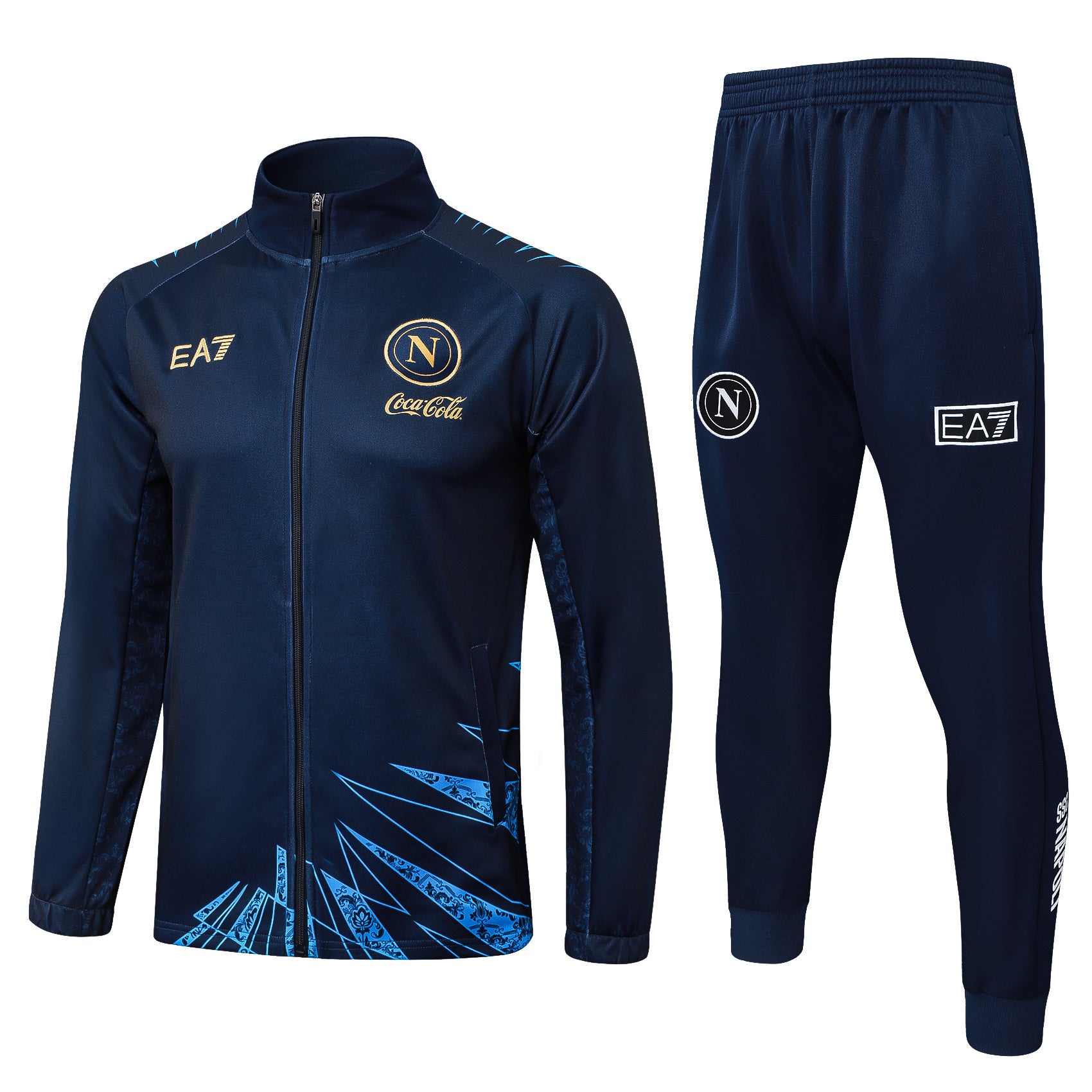 Tuta Napoli Blu Zip Intera