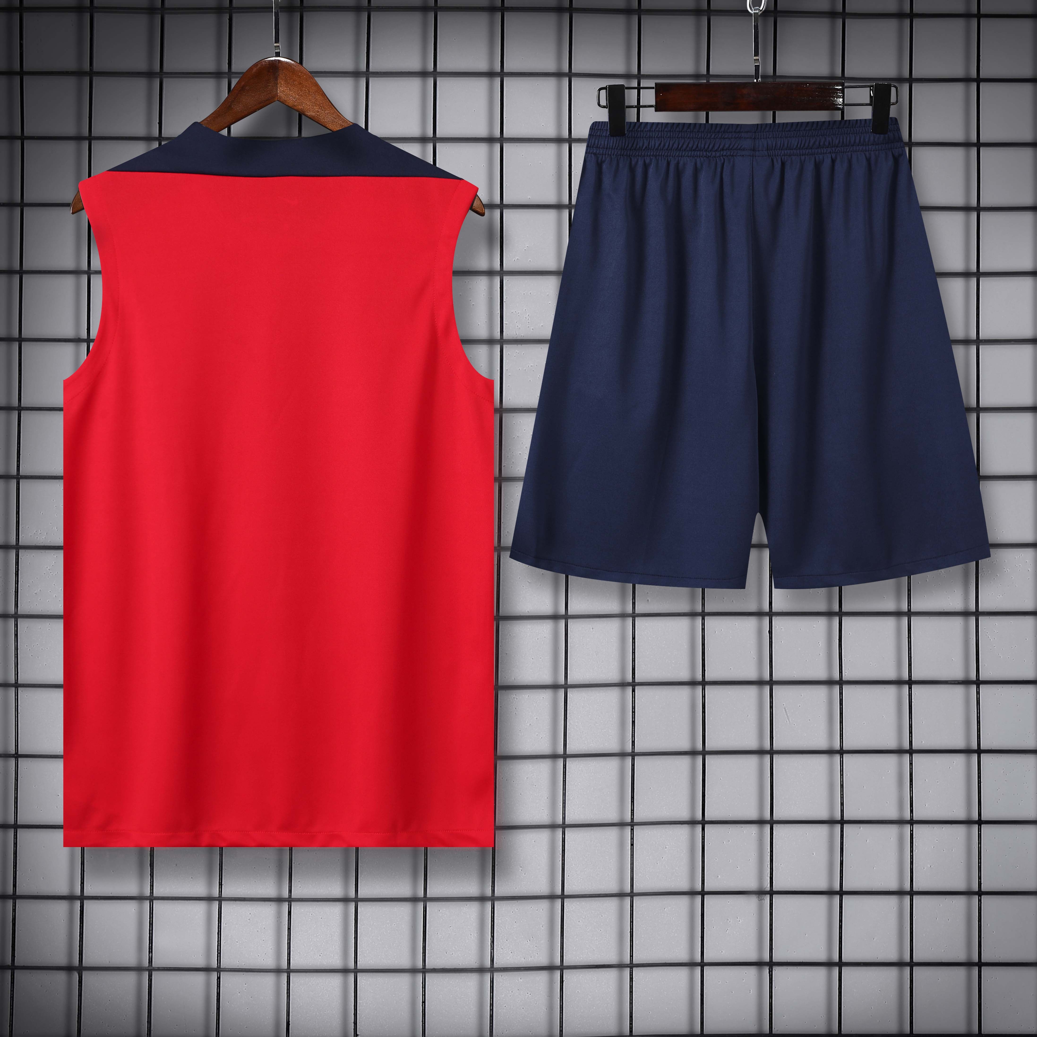 Atletico Madrid rosso completo con canottiera