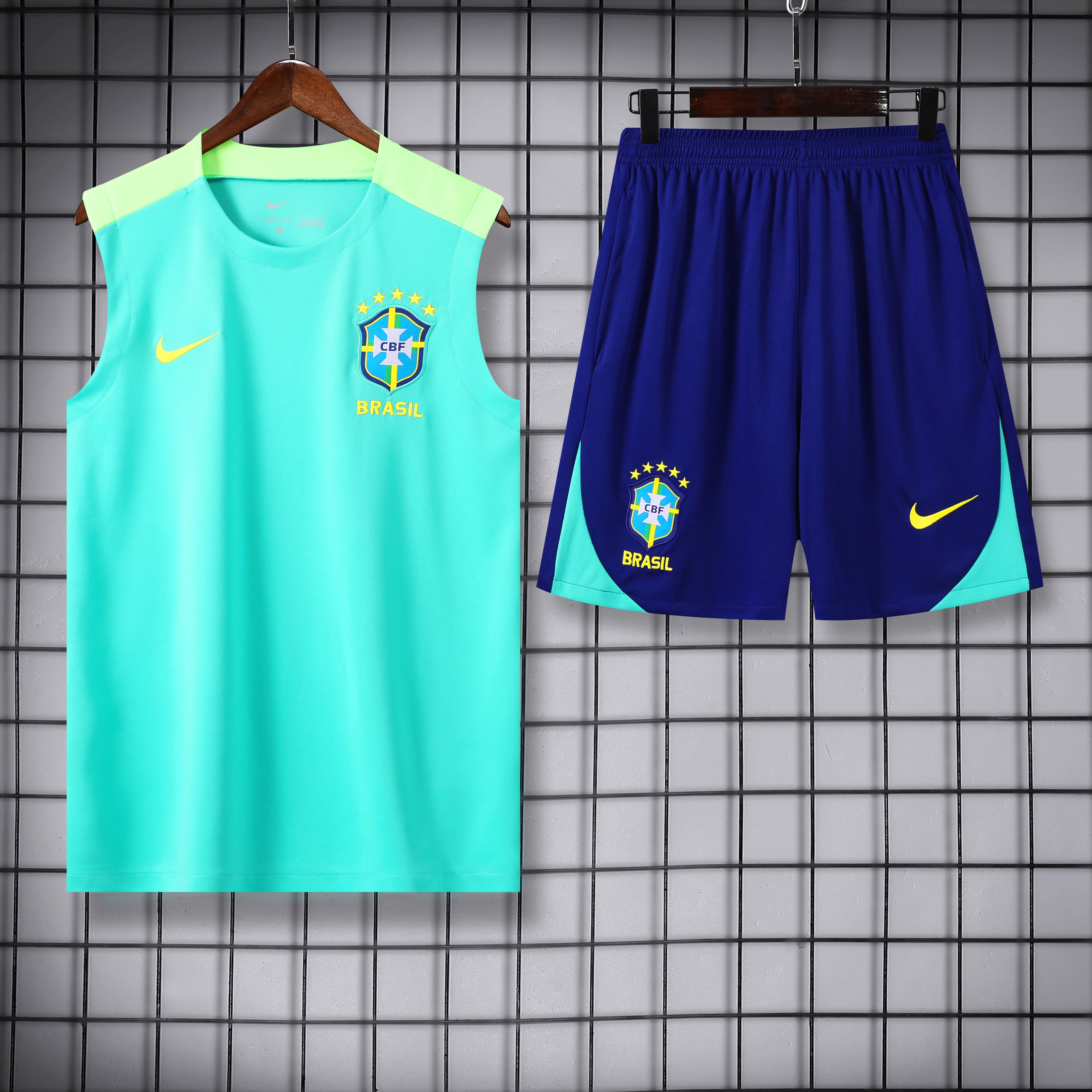 Brasile Fluo completo con canottiera