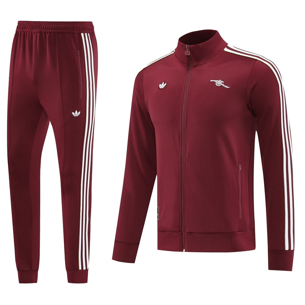 Tuta Arsenal rosso zip intera25/26