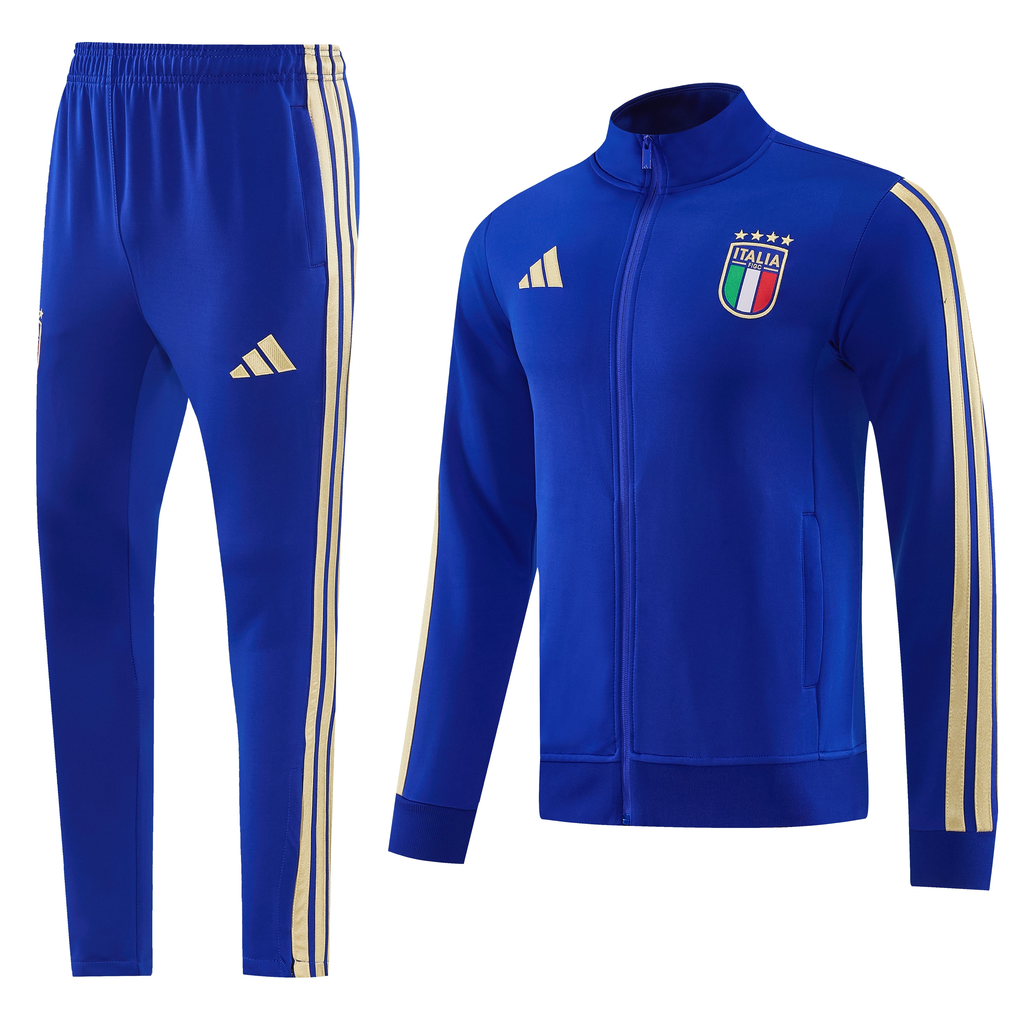 Tuta Italia Blu - strisce dorate