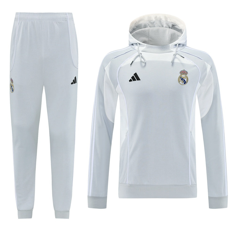 Tuta Real Madrid 25/26 con cappuccio