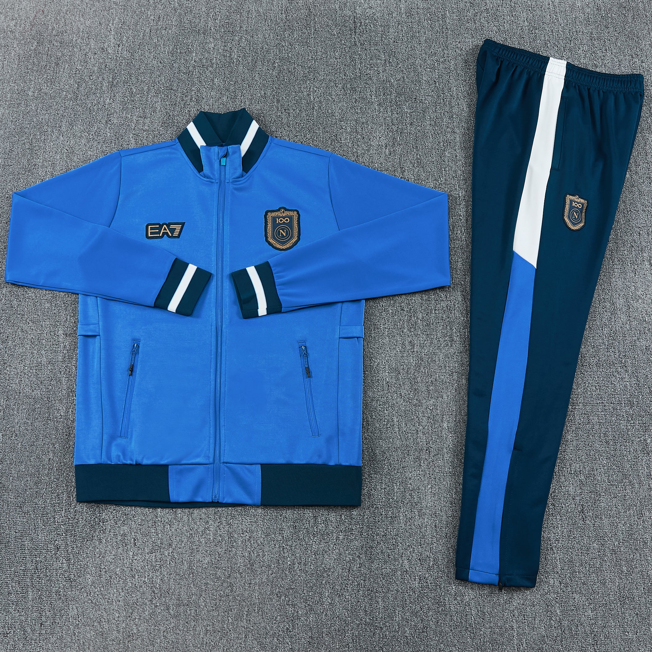 Tuta Napoli azzurro Zip Intera 2026-27