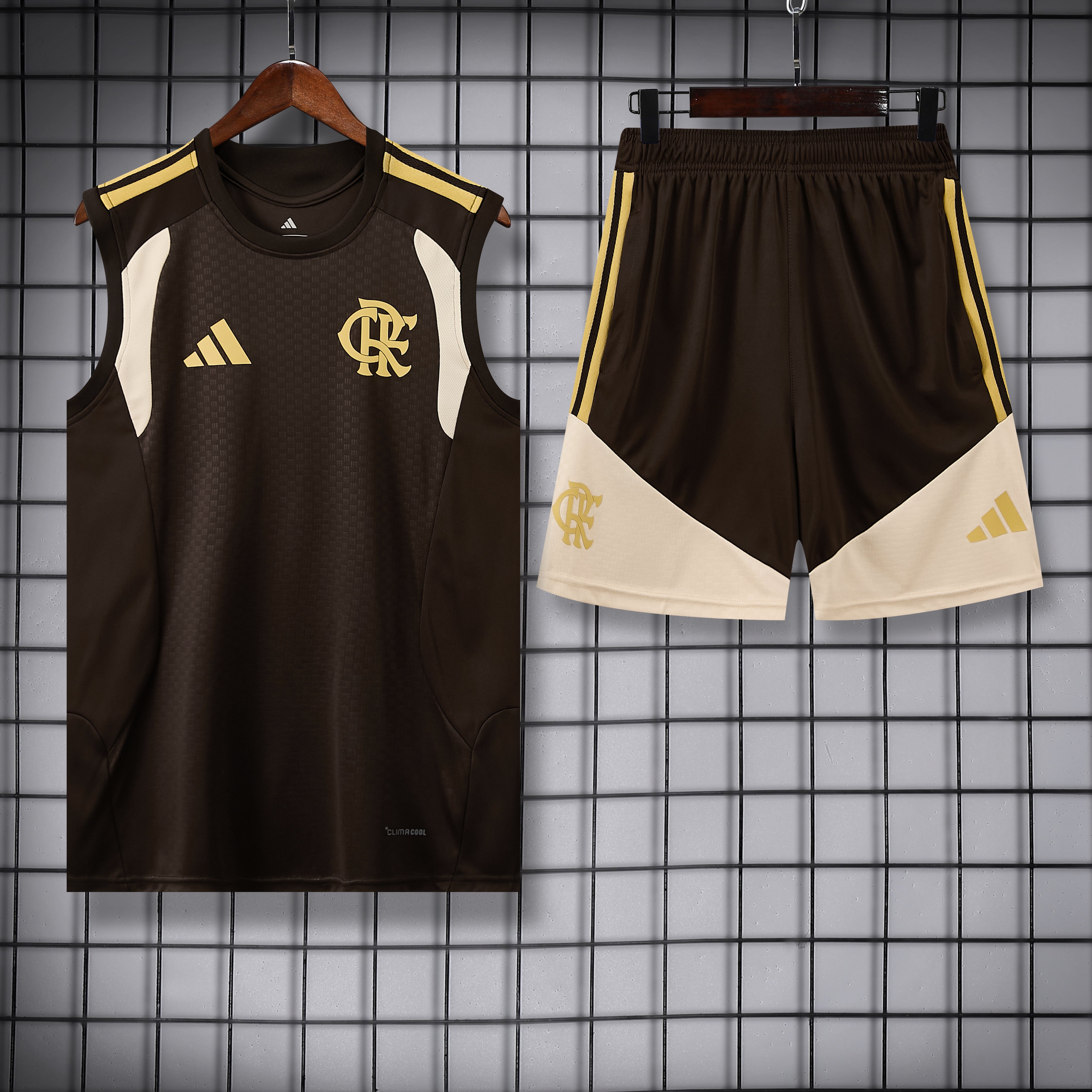 Completo Canottiera Flamengo 26/27 Marrone