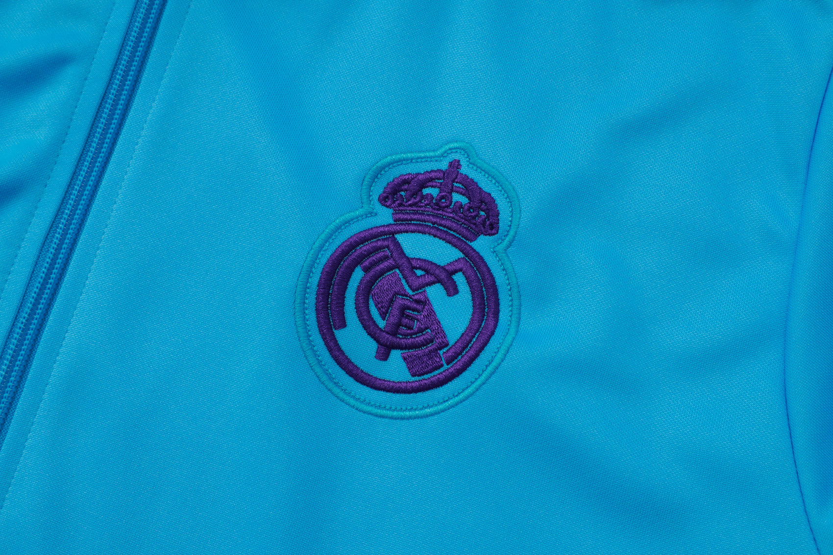 Tuta Real Madrid azzurro e viola zip 2025/26