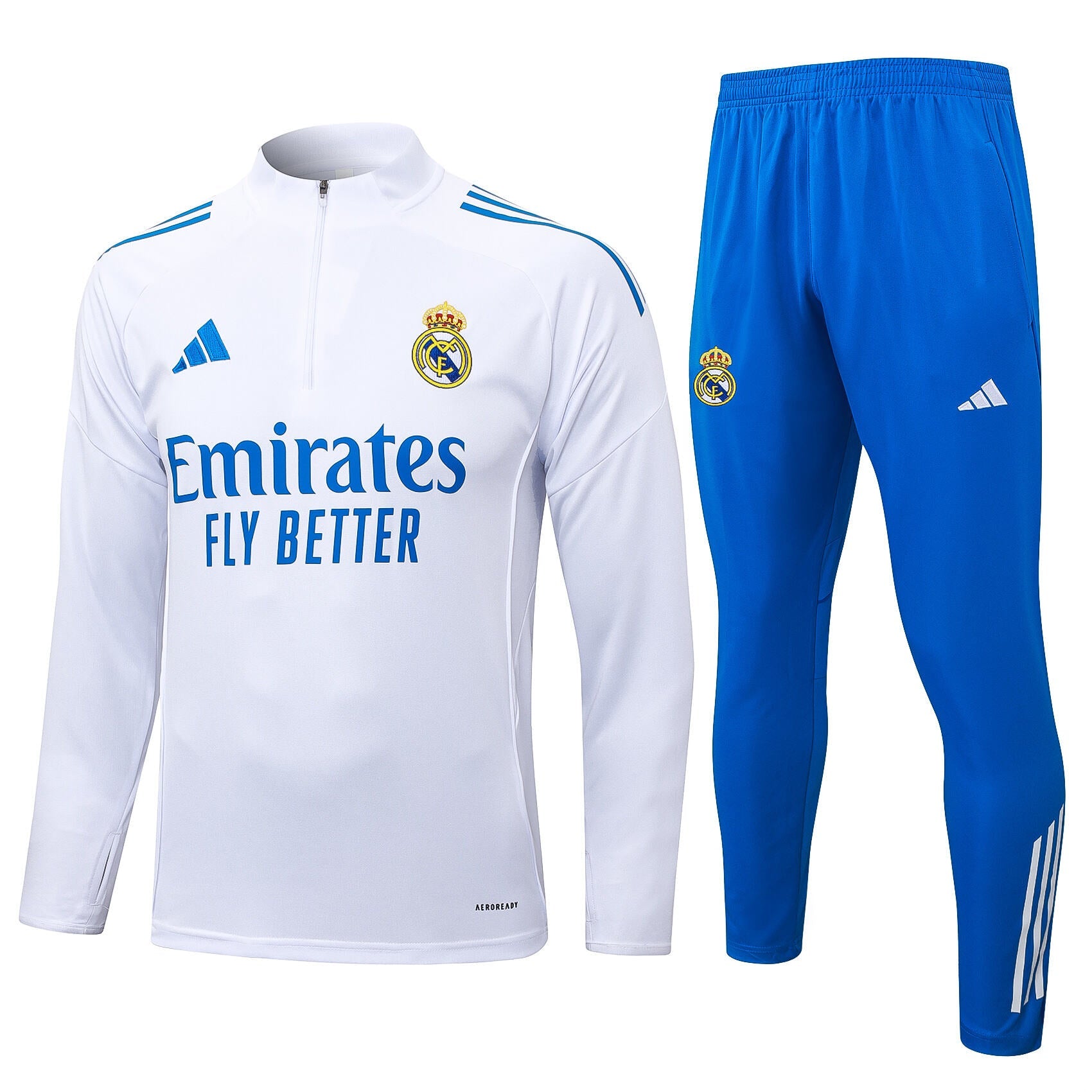 Tuta Real Madrid Bianco e Azzurro 2025/26
