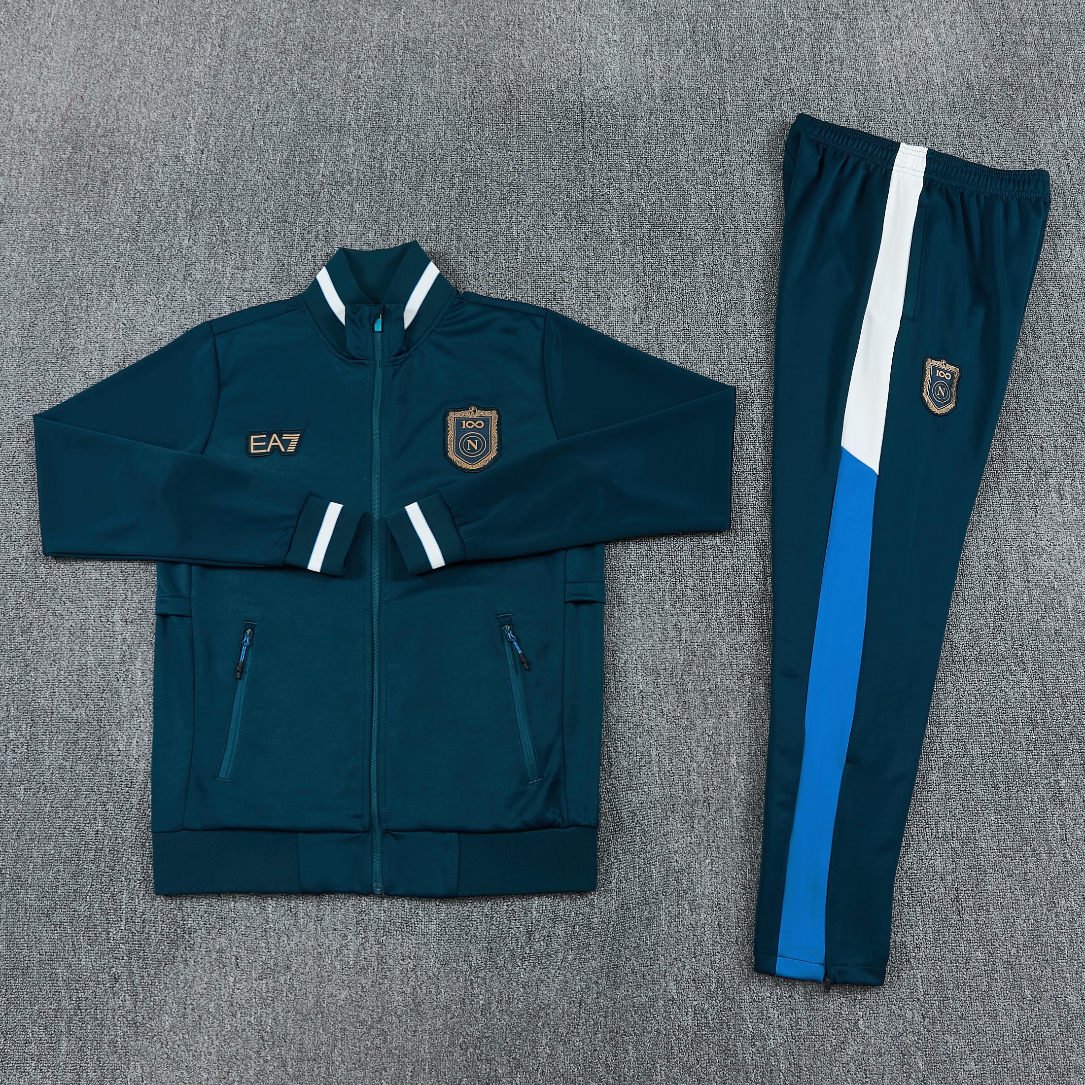 Tuta Napoli Blu Zip Intera 2026-27
