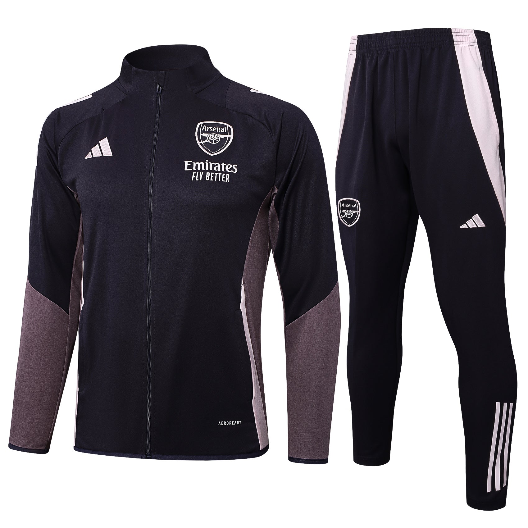 Tuta Arsenal nero zip 2025/26