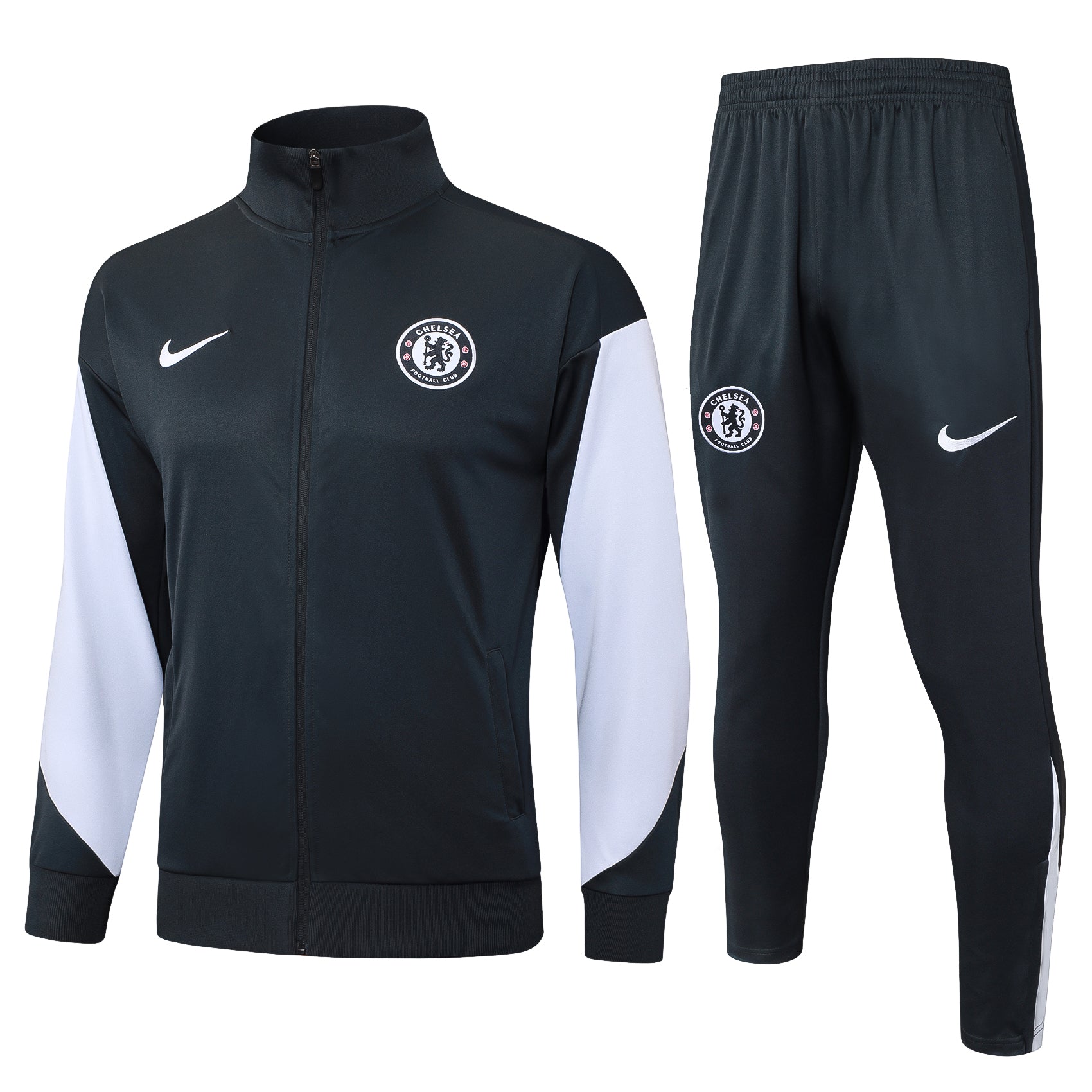 Tuta Chelsea nero zip intera 2025/26
