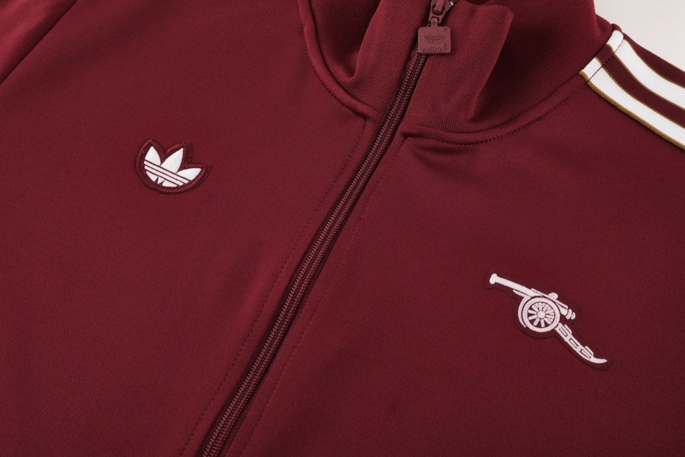 Tuta Arsenal rosso zip intera25/26