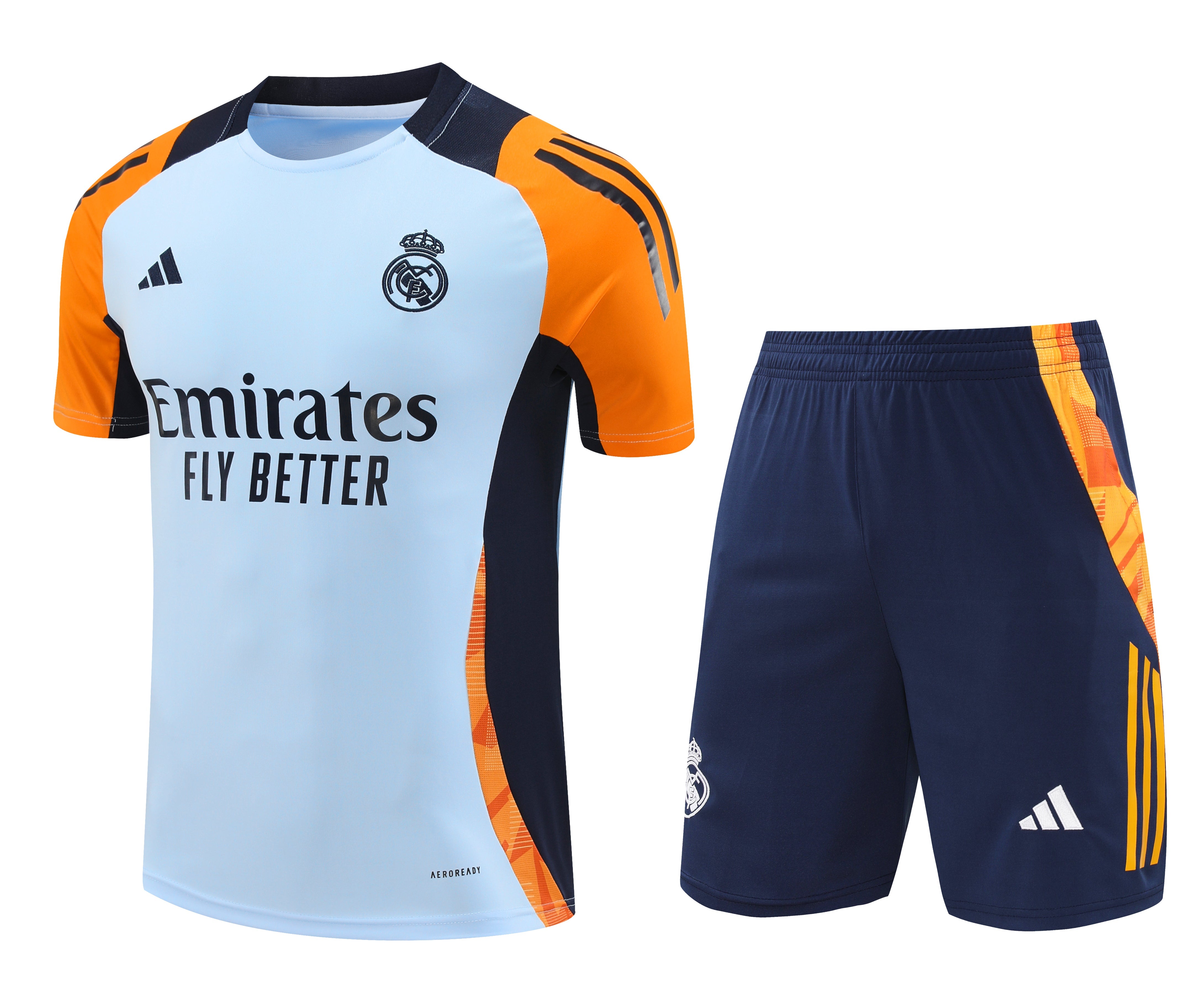 Real Madrid azzurro e arancione 2025